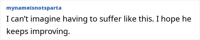 Comment on a forum expressing empathy and hope for recovery of a folded boy who was bent at 180 degrees for most of his life. Comment on a forum expressing empathy and hope for recovery of a folded boy who was bent at 180 degrees for most of his life.
