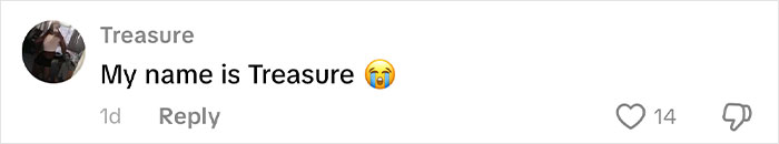Comment showing a user named Treasure stating their name amid a discussion of African names people canāt believe are real. Comment showing a user named Treasure stating their name amid a discussion of African names people canāt believe are real.