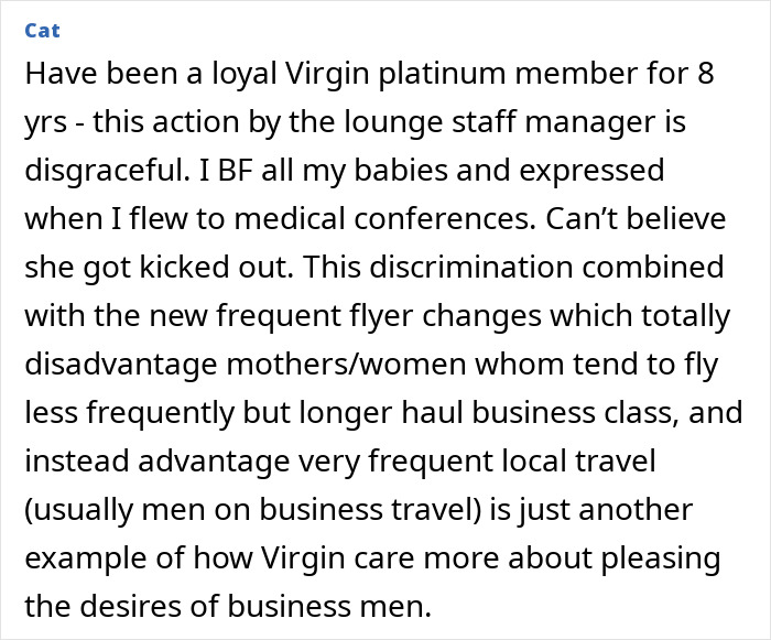 Doctor angry after Virgin Australia staff remove her from lounge while pumping breast milk, highlighting discrimination concerns. Doctor angry after Virgin Australia staff remove her from lounge while pumping breast milk, highlighting discrimination concerns.