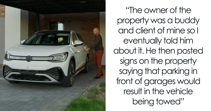 Woman Believes She Owns Parking Spot In Front Of Neighbor’s Garage – Ends Up Getting Reality Check