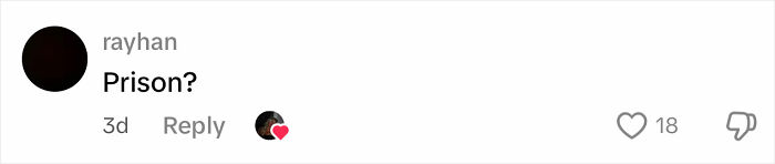 Comment on social media post questioning prison, relating to glamorous law student serving 25 years in Dubai prison. Comment on social media post questioning prison, relating to glamorous law student serving 25 years in Dubai prison.