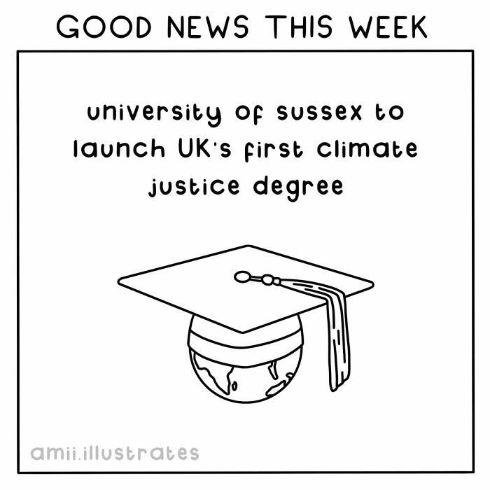 Good news this week as University of Sussex launches UK's first climate justice degree promoting positive change globally.