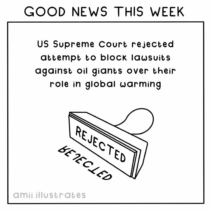 Good news digital illustration showing US Supreme Court rejected lawsuit blocking, highlighting positive things that happened this year
