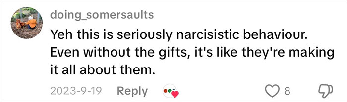 Social media comment expressing strong opinions on grandmas having a baby shower and the behavior involved. Social media comment expressing strong opinions on grandmas having a baby shower and the behavior involved.
