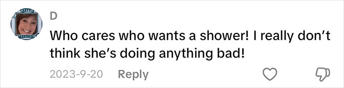 Comment expressing support for grandmas having a baby shower with no negative judgment on their new status celebration Comment expressing support for grandmas having a baby shower with no negative judgment on their new status celebration