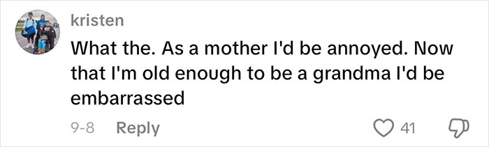 Comment expressing mixed feelings about grandmas having a baby shower to celebrate their new status. Comment expressing mixed feelings about grandmas having a baby shower to celebrate their new status.