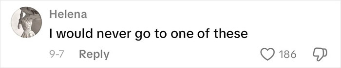 Comment from Helena stating she would never attend a grandma baby shower, reflecting strong opinions on the topic. Comment from Helena stating she would never attend a grandma baby shower, reflecting strong opinions on the topic.