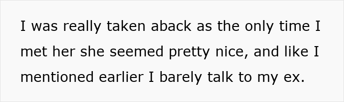 Text excerpt showing a woman reflecting on meeting her friend's brother’s girlfriend amid considering canceling a holiday booking. Text excerpt showing a woman reflecting on meeting her friend's brother’s girlfriend amid considering canceling a holiday booking.