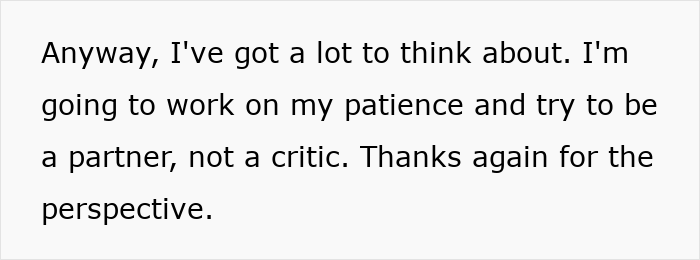 Text message expressing a new mom’s struggle with patience while caring for her baby amid husband’s judgment. Text message expressing a new mom’s struggle with patience while caring for her baby amid husband’s judgment.