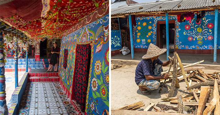 I Visited A Village Where Every Season Brings New Murals On The Mud Walls