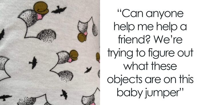 Close-up of unidentifiable objects printed on fabric, part of the 46 objects people couldnu2019t identify but internet solved instantly.