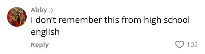Comment on social media about Wuthering Heights teaser, expressing unfamiliarity with the story from high school English class. Comment on social media about Wuthering Heights teaser, expressing unfamiliarity with the story from high school English class.