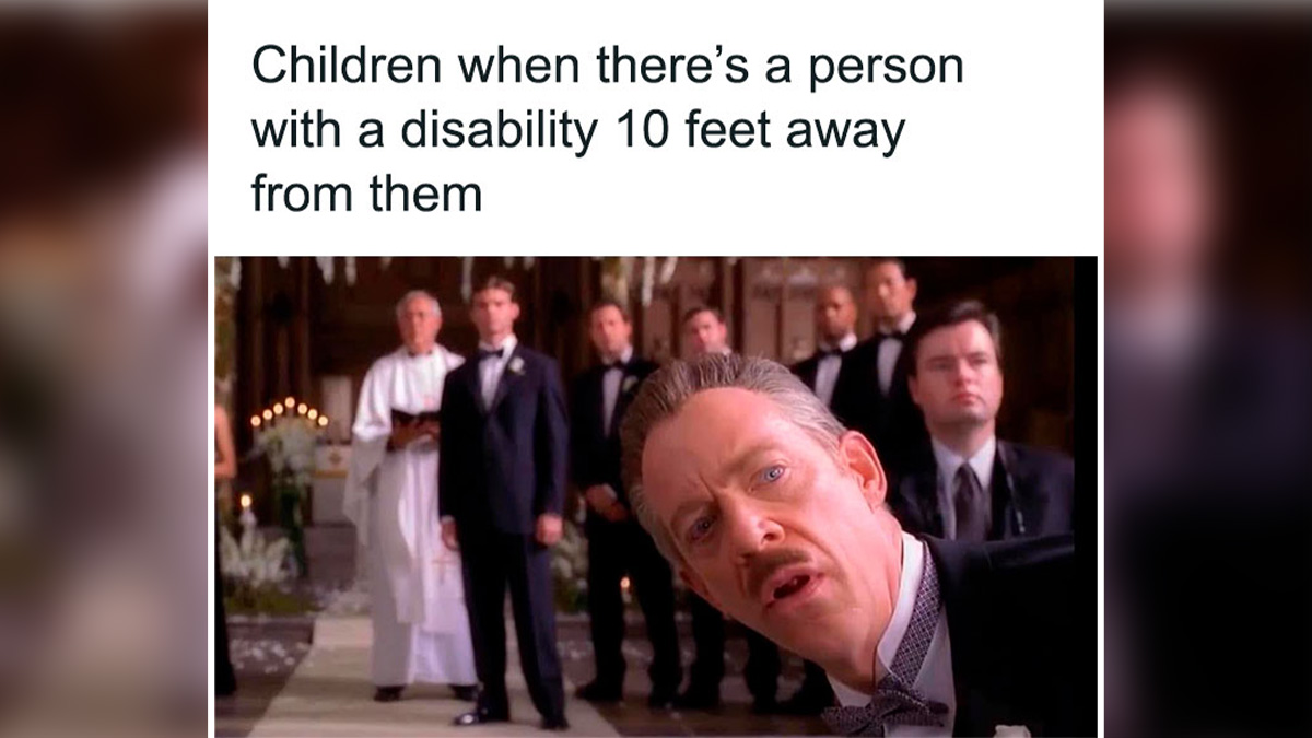 Man in tuxedo leaning forward with confused expression, part of a hilarious Marvel meme collection.