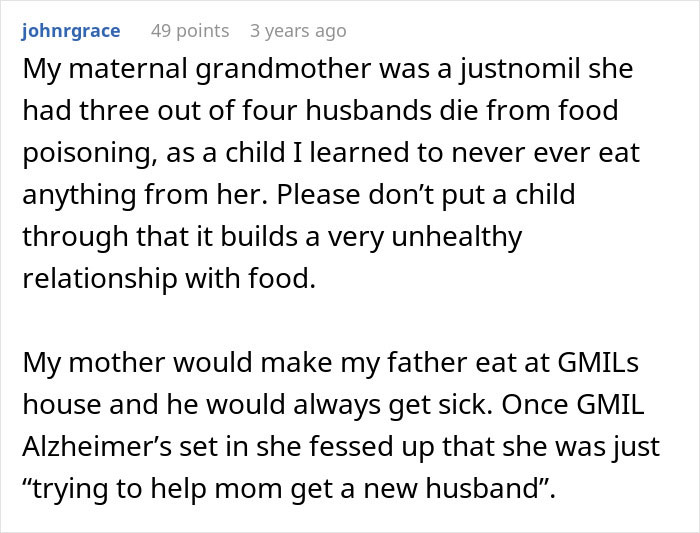 “I Won”: Woman Finds A Way To Be Permanently Uninvited From MIL’s Dinners With Spoiled Food “I Won”: Woman Finds A Way To Be Permanently Uninvited From MIL’s Dinners With Spoiled Food