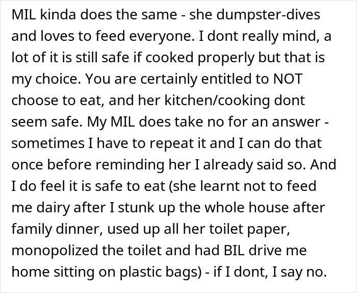 “I Won”: Woman Finds A Way To Be Permanently Uninvited From MIL’s Dinners With Spoiled Food “I Won”: Woman Finds A Way To Be Permanently Uninvited From MIL’s Dinners With Spoiled Food