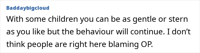 Comment text about 4YO out of control behavior after joining nursery, with a mom seeking advice on managing son. Comment text about 4YO out of control behavior after joining nursery, with a mom seeking advice on managing son.