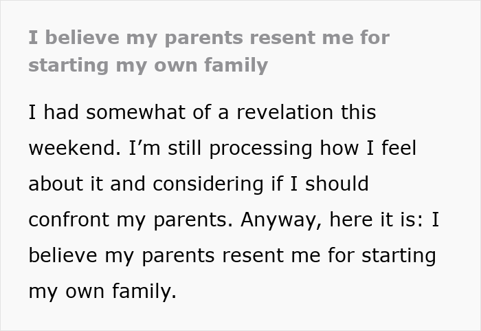 Text excerpt discussing a son who raised his seven younger siblings and faces resentment from his parents as an adult.