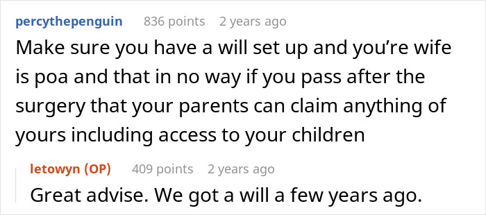 Screenshot of a forum discussion about parents making their son raise seven younger siblings and family conflicts.