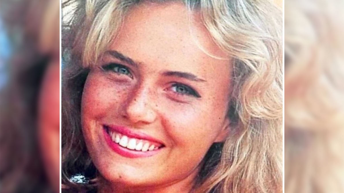Close-up of a young woman with blonde hair smiling, representing chilling disappearances from the u201990s that remain baffling.