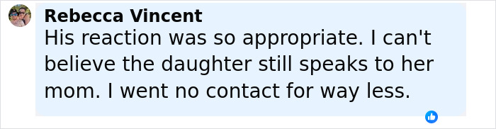 Screenshot of a Facebook comment discussing a dad’s devastated reaction to finding out his wife secretly bullied their daughter. Screenshot of a Facebook comment discussing a dad’s devastated reaction to finding out his wife secretly bullied their daughter.