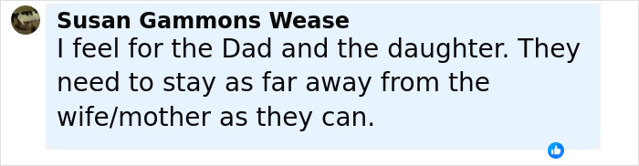Comment expressing sympathy for dad and daughter after discovering wife secretly bullied their daughter. Comment expressing sympathy for dad and daughter after discovering wife secretly bullied their daughter.