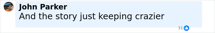 Facebook comment by John Parker saying the story about Minneapolis suspect’s furry girlfriend is getting crazier. Facebook comment by John Parker saying the story about Minneapolis suspect’s furry girlfriend is getting crazier.