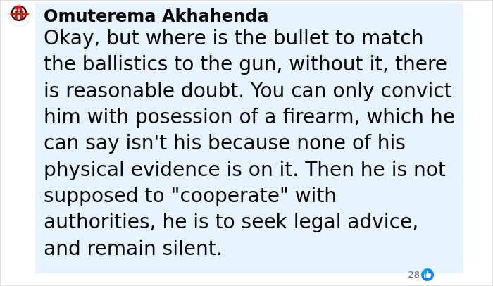 Comment discussing ballistics evidence and legal advice related to FBI revealing DNA and note linking Tyler Robinson. Comment discussing ballistics evidence and legal advice related to FBI revealing DNA and note linking Tyler Robinson.