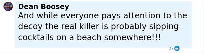 Social media comment by Dean Boosey speculating about the real killer amid Tyler Robinson and Charlie Kirk assassination case. Social media comment by Dean Boosey speculating about the real killer amid Tyler Robinson and Charlie Kirk assassination case.
