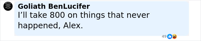 Screenshot of a social media comment by Goliath BenLucifer denying events related to FBI, Tyler Robinson, and Charlie Kirk assassination. Screenshot of a social media comment by Goliath BenLucifer denying events related to FBI, Tyler Robinson, and Charlie Kirk assassination.