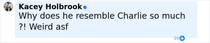 Screenshot of a social media comment questioning the resemblance between Tyler Robinson and Charlie Kirk. Screenshot of a social media comment questioning the resemblance between Tyler Robinson and Charlie Kirk.