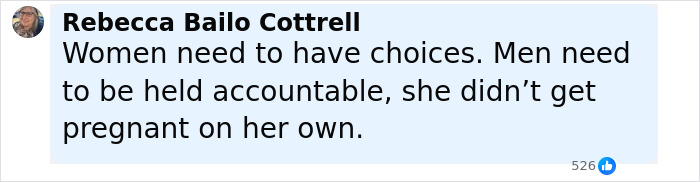 Comment about accountability and choices related to motherhood from social media post on 21-year-old who hid baby's body in closet Comment about accountability and choices related to motherhood from social media post on 21-year-old who hid baby's body in closet