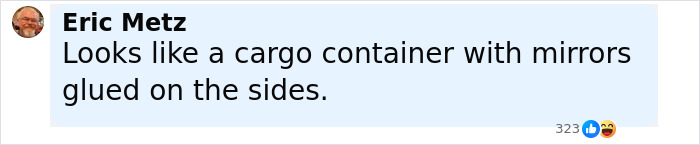 Comment from Eric Metz describing a mirrored cargo container resembling the famous Invisible House Airbnb. Comment from Eric Metz describing a mirrored cargo container resembling the famous Invisible House Airbnb.