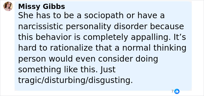 Commenter Missy Gibbs criticizes a mom who anonymously sent lewd texts to her daughter, calling the behavior disturbing. Commenter Missy Gibbs criticizes a mom who anonymously sent lewd texts to her daughter, calling the behavior disturbing.