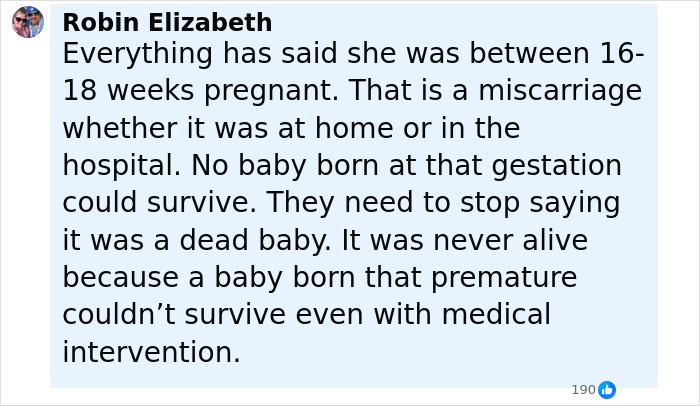 Comment discussing autopsy findings and gender of newborn found in cheerleader's closet, explaining miscarriage details. Comment discussing autopsy findings and gender of newborn found in cheerleader's closet, explaining miscarriage details.