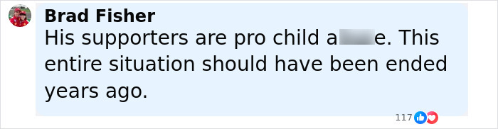 Screenshot of a social media comment discussing supporters amid the story of mom of kids who vanished into wilderness. Screenshot of a social media comment discussing supporters amid the story of mom of kids who vanished into wilderness.