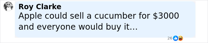 Comment by Roy Clarke humorously mocking new iPhone pricing shortly after Apple launches it, reflecting Samsung's reaction. Comment by Roy Clarke humorously mocking new iPhone pricing shortly after Apple launches it, reflecting Samsung's reaction.