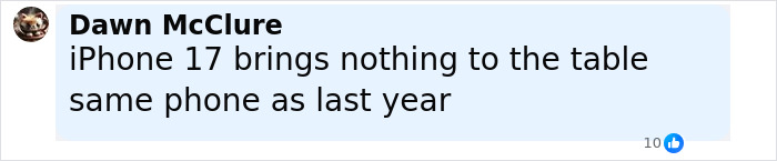 Comment on social media reading iPhone 17 brings nothing new, highlighting Samsung brutally mocking new iPhone hours after launch. Comment on social media reading iPhone 17 brings nothing new, highlighting Samsung brutally mocking new iPhone hours after launch.