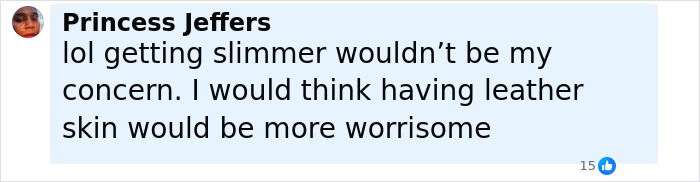 Screenshot of a social media comment defending Dwayne Johnson’s new slim look amid health concerns. Screenshot of a social media comment defending Dwayne Johnson’s new slim look amid health concerns.