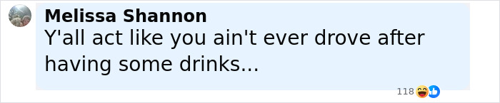 Screenshot of a social media post with text about driving after drinks, related to mom secretly tormenting daughter case. Screenshot of a social media post with text about driving after drinks, related to mom secretly tormenting daughter case.