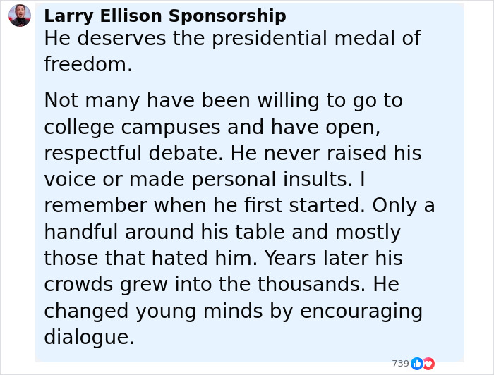 Screenshot of a social media post discussing Charlie Kirk, Candace Owens, and public reactions to their views and debates. Screenshot of a social media post discussing Charlie Kirk, Candace Owens, and public reactions to their views and debates.