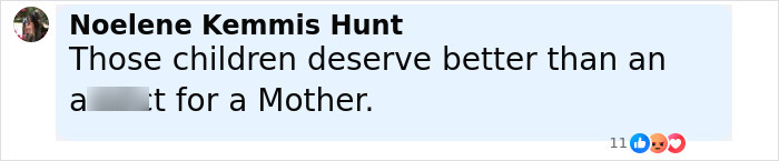 Alt text: Screenshot of a social media comment from a mom of kids who vanished into wilderness reacting to campsite photo release. Alt text: Screenshot of a social media comment from a mom of kids who vanished into wilderness reacting to campsite photo release.