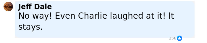Facebook comment by Jeff Dale stating no way and that Charlie laughed at it, related to South Park viewers enraged over eerie episode. Facebook comment by Jeff Dale stating no way and that Charlie laughed at it, related to South Park viewers enraged over eerie episode.