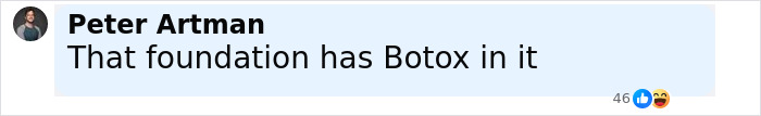 Comment by Peter Artman mentioning Botox in response to plastic surgery rumors about Martha Stewart's new selfie. Comment by Peter Artman mentioning Botox in response to plastic surgery rumors about Martha Stewart's new selfie.