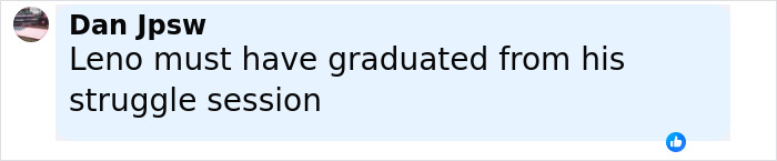Comment on a social media post about Jay Leno reacting to Jimmy Kimmel's suspension after controversial Charlie Kirk remarks. Comment on a social media post about Jay Leno reacting to Jimmy Kimmel's suspension after controversial Charlie Kirk remarks.