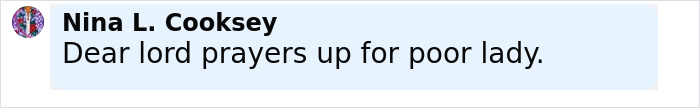 Screenshot of a social media comment expressing prayers related to a flight attendant’s mysterious disappearance case. Screenshot of a social media comment expressing prayers related to a flight attendant’s mysterious disappearance case.