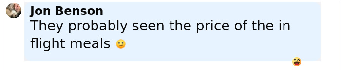 Screenshot of a social media comment about passengers causing mayhem by eating passports and flushing them during a flight. Screenshot of a social media comment about passengers causing mayhem by eating passports and flushing them during a flight.