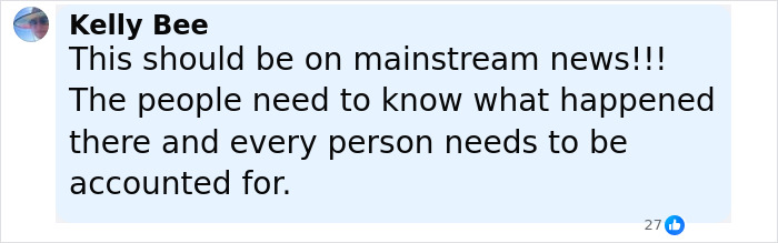 Comment by Kelly Bee urging mainstream news coverage on detainees missing from ICE records after being sent to Alligator Alcatraz. Comment by Kelly Bee urging mainstream news coverage on detainees missing from ICE records after being sent to Alligator Alcatraz.