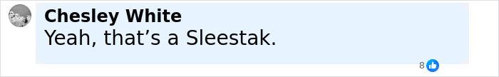 Comment mentioning a Sleestak character in a social media thread with user profile picture and 8 reactions. Comment mentioning a Sleestak character in a social media thread with user profile picture and 8 reactions.