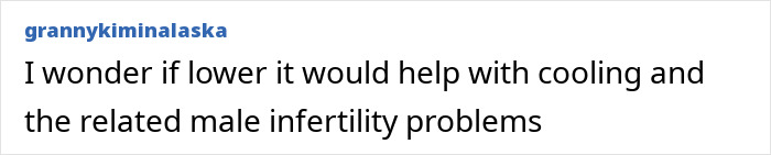 Comment about lowering temperature and male infertility problems related to the rising cosmetic trend of Scrotox among men. Comment about lowering temperature and male infertility problems related to the rising cosmetic trend of Scrotox among men.