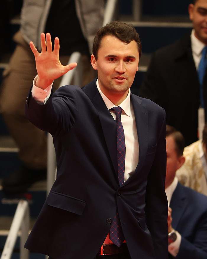 Man in a suit waving to a crowd, related to South Park viewers enraged over eerie episode about Charlie Kirk. Man in a suit waving to a crowd, related to South Park viewers enraged over eerie episode about Charlie Kirk.